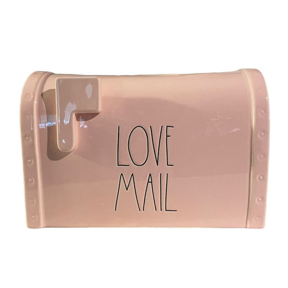 Rae Dunn Love Mail Valentines Ceramic Pink Mail Box Anniversary Soulmate - Picture 5 of 14
